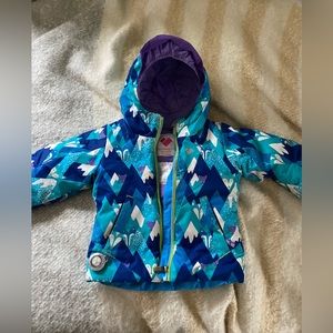 Obermeyer Girls Snow Jacket Size 3 Cute Pattern I-Grow